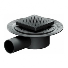 W01BD-P11-010-01BM MasterFlow Трап для душа точечный универс затвор Cut Gradient 10см цвет черн мат Am.Pm.