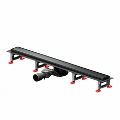 W01SC-U11-080-04BM MasterFlow Трап для душа линейный универс затвор Tile 80см цвет черн мат Am.Pm.