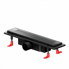 W02SC-P11-040-01BM PrimeFlow Трап для душа линейный универс затвор Cut Gradient 40см цвет черн мат Am.Pm.