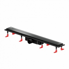 W02SC-P11-080-01BM PrimeFlow Трап для душа линейный универс затвор Cut Gradient 80см цвет черн мат Am.Pm.