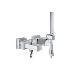 Смеситель для ванны Grohe Eurocube с душевым гарнитуром Euphoria Cube 23141000