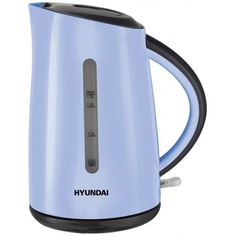 Чайник электрический Hyundai HYK-P2028 1.7л. 2200Вт голубой/серый (корпус: пластик)