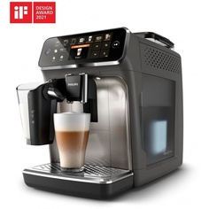 Кофемашина PHILIPS EP5444/90 5400 Series LatteGo light grey (Мощность 1500 Вт)
