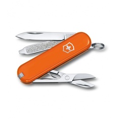Нож-брелок Victorinox Classic SD Colors, 58 мм, 7 функций, "Mango Tango" 0.6223.83G