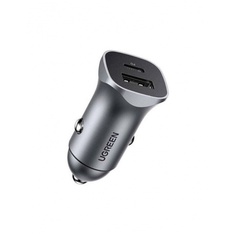 Автомобильное зарядное устройство UGREEN CD130 (40858) 30W Fast Car Charger + SCP22.5W серый