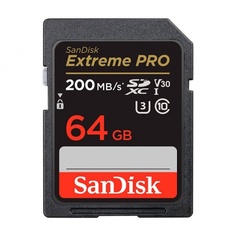 Карта памяти 64Gb SanDisk Extreme SDXC Class 10 UHS-I U3 V30 (170/80 Mb/s)