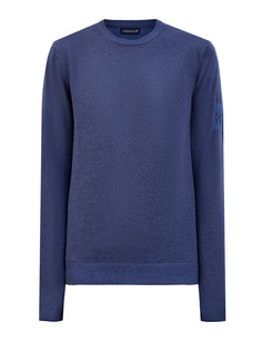 Джемпер из хлопковой пряжи с вышитым логотипом Cudgi