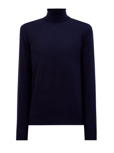 Однотонная водолазка из эластичной шерсти и кашемира Cudgi