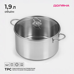 Кастрюля из нержавеющей стали доляна
