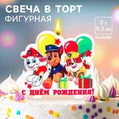 Свеча для торта PAW Patrol