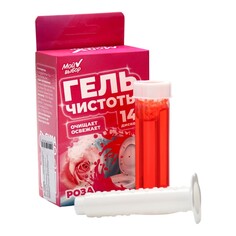 Гелевый освежитель для унитаза с дозатором, роза, 40 г Мой выбор