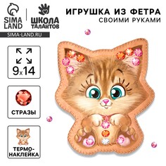 Игрушка из фетра с термонаклейкой, набор для создания Школа талантов