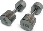 Гантель Unix Fit PRO, круглая, хромированная, 8 кг
