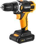 Дрель-шуруповерт аккумуляторный Deko Banger 20V, 20 В, 1x1.5 Ач, желто-черный ДЕКО