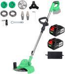 Триммер аккумуляторный бесщеточный Zitrek GreenCut 20V (20 В, Li-ion аккумулятор 2 шт) черно-зеленый