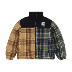 KK Og Flannel Block Puffer Jacket Karl Kani