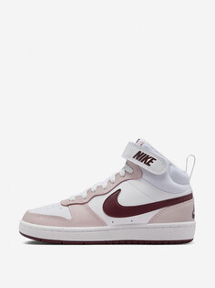 Кеды для девочек Nike Court Borough Mid 2, Белый