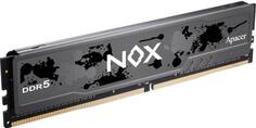 Оперативная память для компьютера 16Gb (1x16Gb) PC5-41600 5200MHz DDR5 DIMM CL40 Apacer NOX AH5U16G52C522MBAA-1