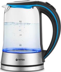 Чайник электрический Vitek VT-7028, 2200Вт, прозрачный