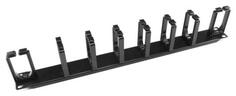Кабельный органайзер Вертикальный Hyperline CM-1U-V6H2-PL односторонний кольца 1U шир.:19 глуб.:80мм