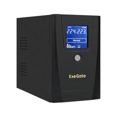 ИБП ExeGate SpecialPro Smart LLB-1000.LCD.AVR.1SH.2C13.RJ.USB &lt;1000VA/550W, LCD, AVR, 1*Schuko+2*C13, RJ45/11,USB, металлический корпус, Black&gt;