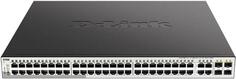 Коммутатор/ DGS-1210-52MP/F Smart L2 Switch 48х1000Base-T PoE, 4хCombo 1000Base-T/SFP, PoE Budget 370W, Compact CLI