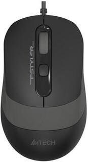 Мышь A4Tech Fstyler FM10S черный/серый оптическая (1600dpi) silent USB (4but)
