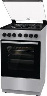 Плита Комбинированная Gorenje GK5B40SH серебристый (стеклянная крышка) реш.сталь