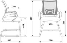 Кресло Бюрократ CH-695N-AV/B/TW-11 чёрный
