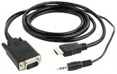 Кабель HDMI 3м Cablexpert A-HDMI-VGA-03-10 круглый черный