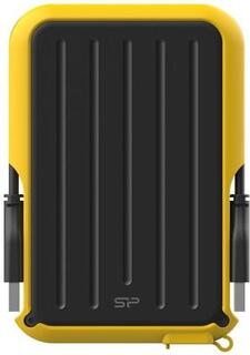 Внешний жесткий диск 2.5 4 Tb USB 3.0 Silicon Power Armor A66 желтый черный