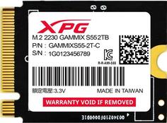 Твердотельный накопитель SSD M.2 2 Tb ADATA Gammix S55 Read 5000Mb/s Write 3200Mb/s 3D NAND TLC SGAMMIXS55-2T-C