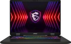 Ноутбук MSI Sword 17 HX B13VFKG-221XRU Core i7 13700HX 32Gb SSD1Tb NVIDIA GeForce RTX4060 8Gb 17 IPS FHD+ (1920x1200) Free DOS grey space WiFi BT Cam