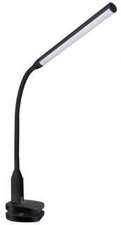 Camelion KD-793 C02 чёрный LED (Свет-к настол.,6 Вт,зажим-струбцина,230В,сенс.вкл-е,4 ур.ярк,4000К)
