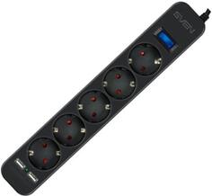 Сетевой фильтр Sven SF-05LU 5 м 5 розеток 2xUSB