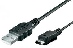 Кабель miniUSB 1м 5bites круглый черный UC5007-010C