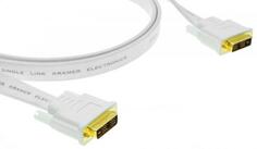 Кабель DVI 4.6м Kramer 97-07070015 плоский белый