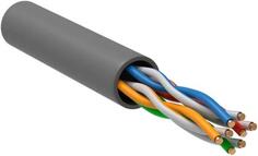 Кабель информационный ITK Generica BC1-C5E04-121-305-T-R-G кат.5E U/UTP 4X2X24AWG 100Om LSZH внутренний 305м серый