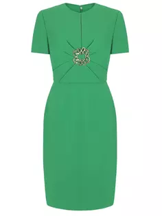 Платье из шелка и вискозы Elie Saab