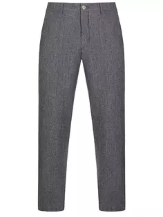 Брюки Regular Fit из хлопка и шерсти Canali