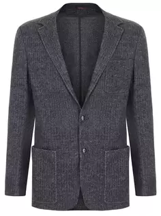 Пиджак из шерсти и хлопка Canali