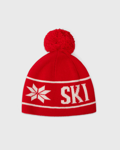 Шапка "Ski Apres" красного цвета