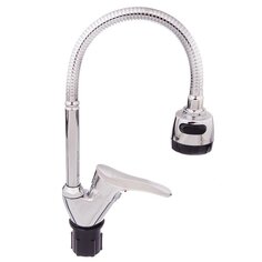 Смеситель для кухни, Эверест, гибкий излив, с картриджем, хром, B58-214M Everest