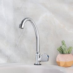 Смеситель для кухни, РМС, с кран-буксой, для одного типа воды, хром, SL119-270F