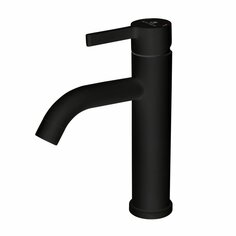 Смеситель для раковины, Gota Rocio, Black&White, с картриджем, черный, 016084-GOTA