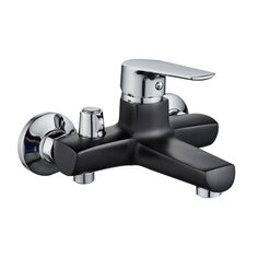 Смеситель для ванны, Gota Rocio, Catalonia, короткий излив, с картриджем, черный, 094764-1-GOTA
