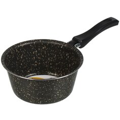 Ковш алюминий, антипригарное покрытие, 1 л, пластиковая ручка, Vari, HouseLoft, HL68116, черный гранит