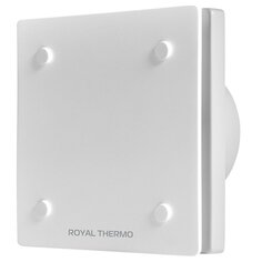 Вентилятор вытяжной настенный, Royal Thermo, установочный диаметр 100 мм, 12 Вт, 95 м³/ч, обратный клапан, белый, RAFC 100 White, НС-1608378