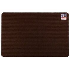 Коврик грязезащитный влаговпитывающий, 80х120 см, прямоугольный, полиэстер, коричневый