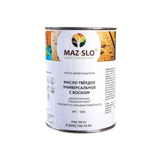 Масло универсальное с воском MAZ-SLO фундук 1л